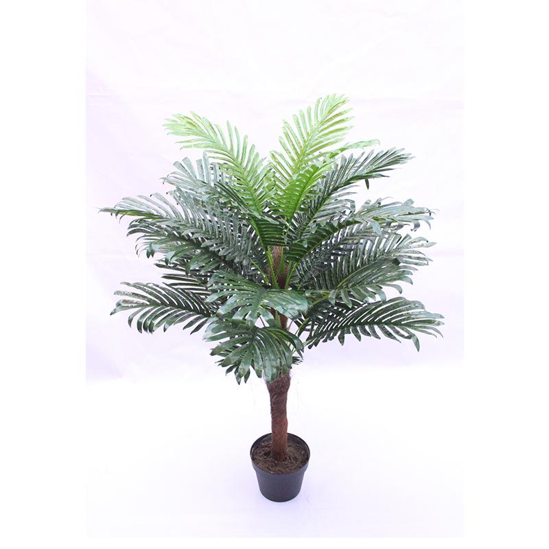 仿真植物单杆小葵树椰子叶棕榈科葵叶细葵叶落地盆景装饰厂家