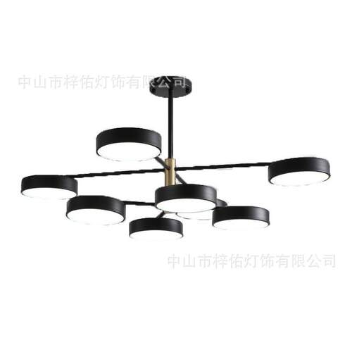 北欧后现代多头客厅led服装店卧室灯现代简约创意个性铁艺吸顶灯