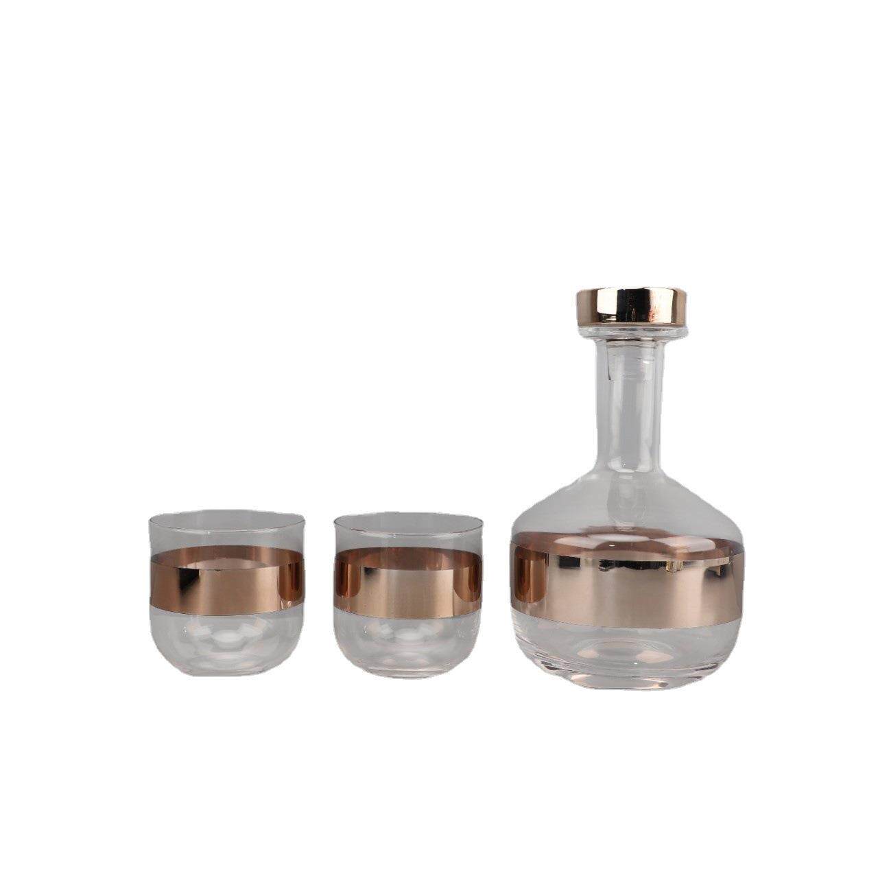 北欧创意玻璃醒酒器酒具套装吧台餐厅酒柜红酒威士忌分酒器装饰品