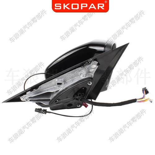 适用奔驰W205C180C200C300C25014-18黑漆倒车镜总成后视镜