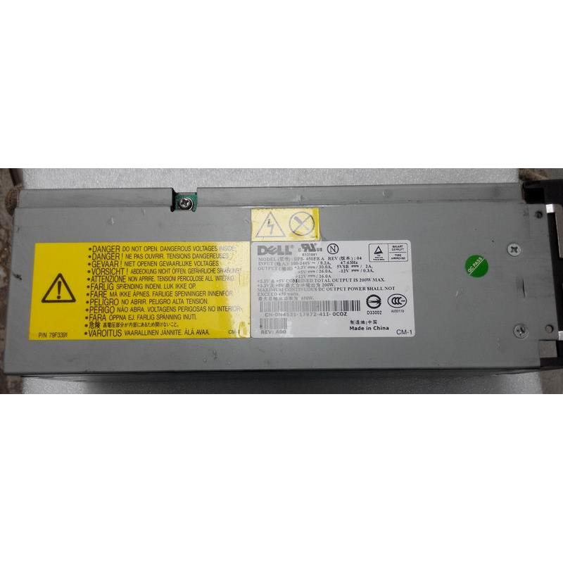 原装DELL PowerEdge 1600SC冗余电源 DPS-450FB A 服务器电源