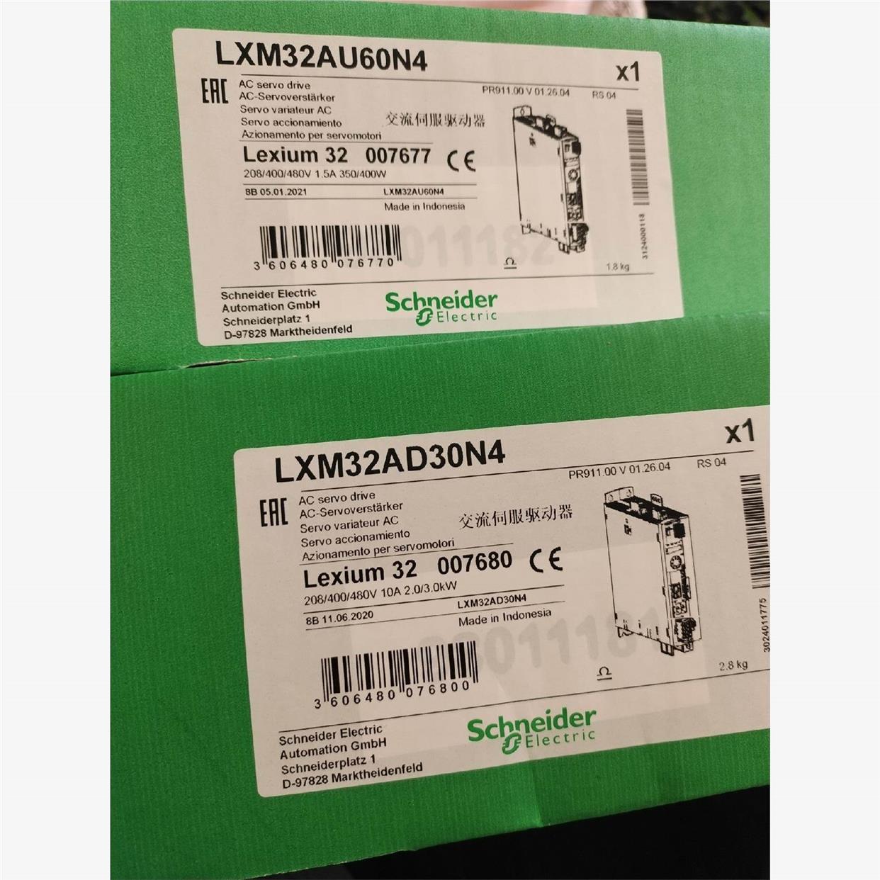 交流伺服驱动器 lxm32ad30n4全新原装