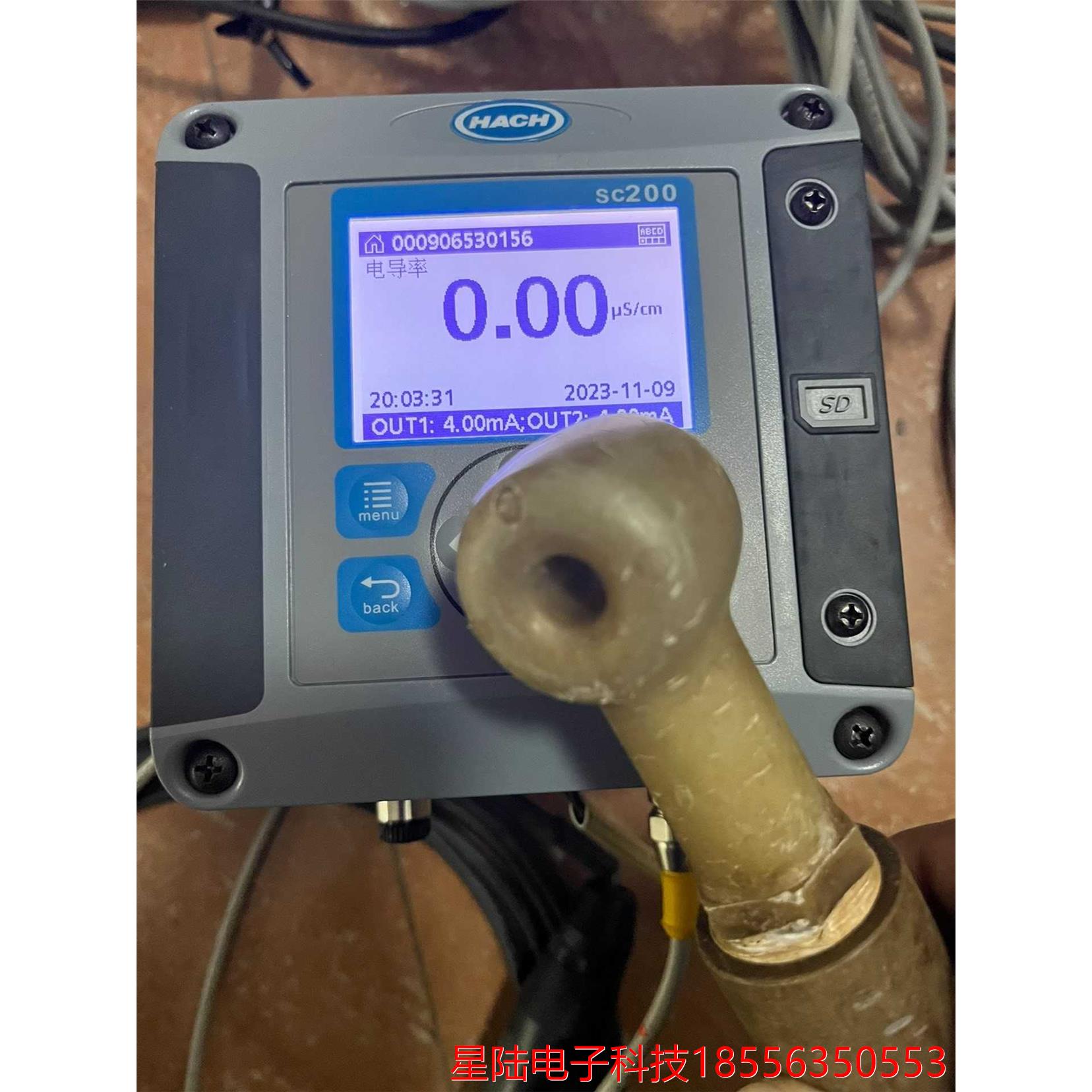 哈希电导率探头,3725E2T,件,通电如图,实拍.售出议价产品