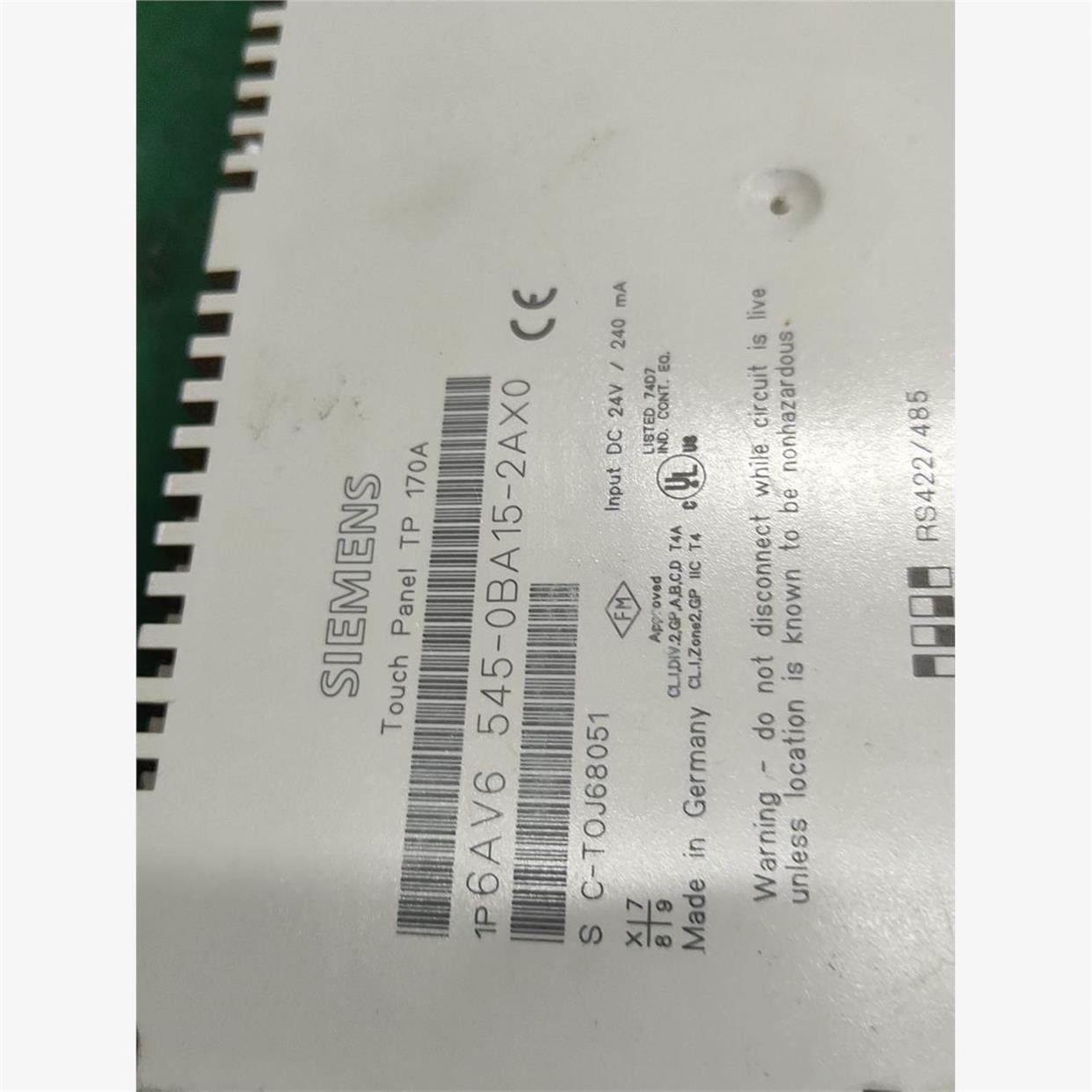 6AV6545–0BA15–2AX0老平屏幕有老化，不