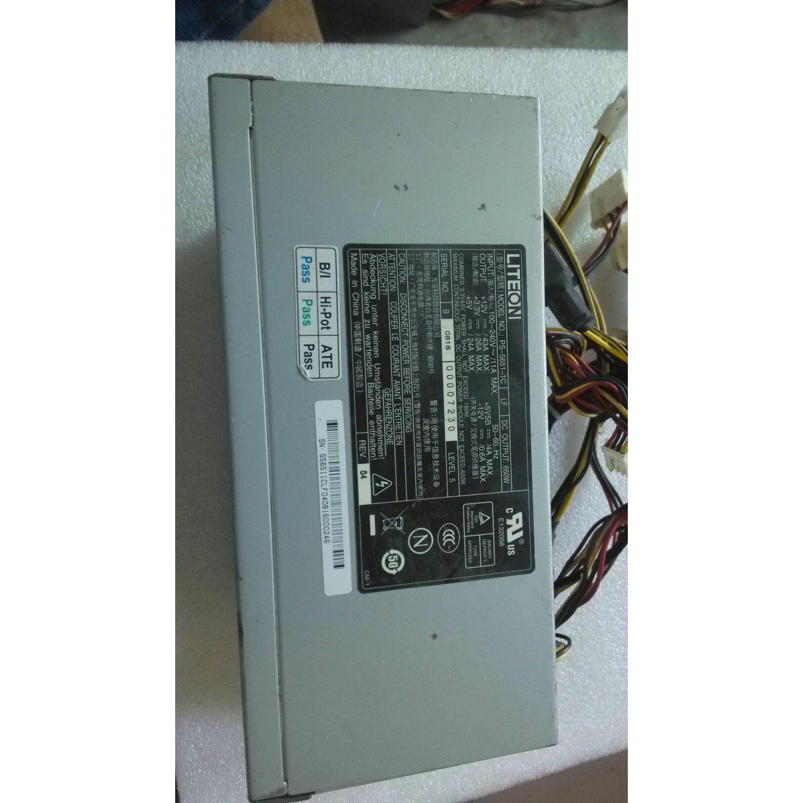 原装拆机光宝 LITEO PS-5651-1C 额定650W 服务器电源 上海现货