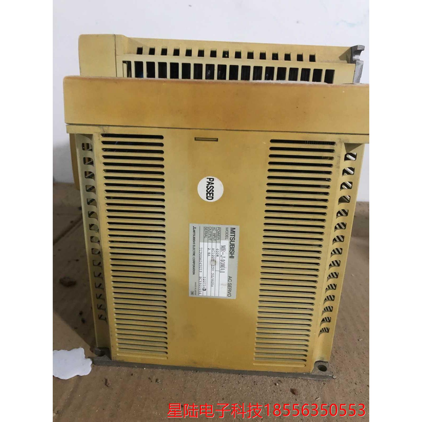 二手三菱伺服驱动器 MR-J40MA1 设备拆机 九成新 议价