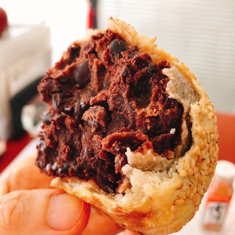 北京牛街满恒记火锅红豆馅火烧芝麻红豆沙饱满清真小吃微甜点无糖