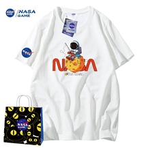 联名款宽松短袖叠穿男女情侣t恤