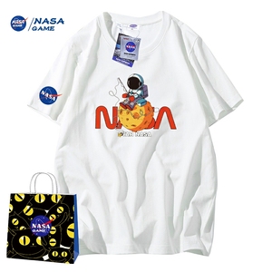 联名款宽松短袖叠穿男女情侣t恤