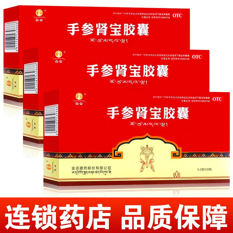 金诃 手参肾宝胶囊 0.3克*30粒温肾补阴用于肾虚腰膝酸软眩晕乏力