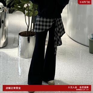 ariosea艾诺丝单官方旗舰店2026年春新款修身微喇休闲裤BR311117