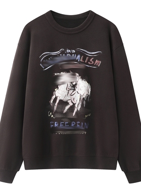 TTP家卫衣2026春新品生肖马年系列彩绘印花高克重宽松1SWS005