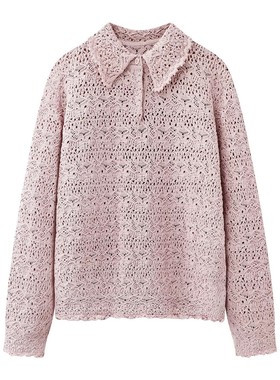 TTP家奥特莱斯商场同款2026春新品毛针织衫编织小翻领TT1313140