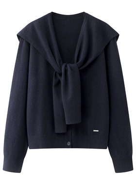 TTP家针织开衫假两件2026春新品羊毛羊绒羊驼毛天丝混纺1CAR022