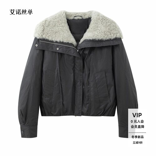 冬翻领羽绒服外套BR004176