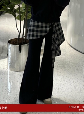 ariosea艾诺丝单官方旗舰店2026年春新款修身微喇休闲裤BR311117