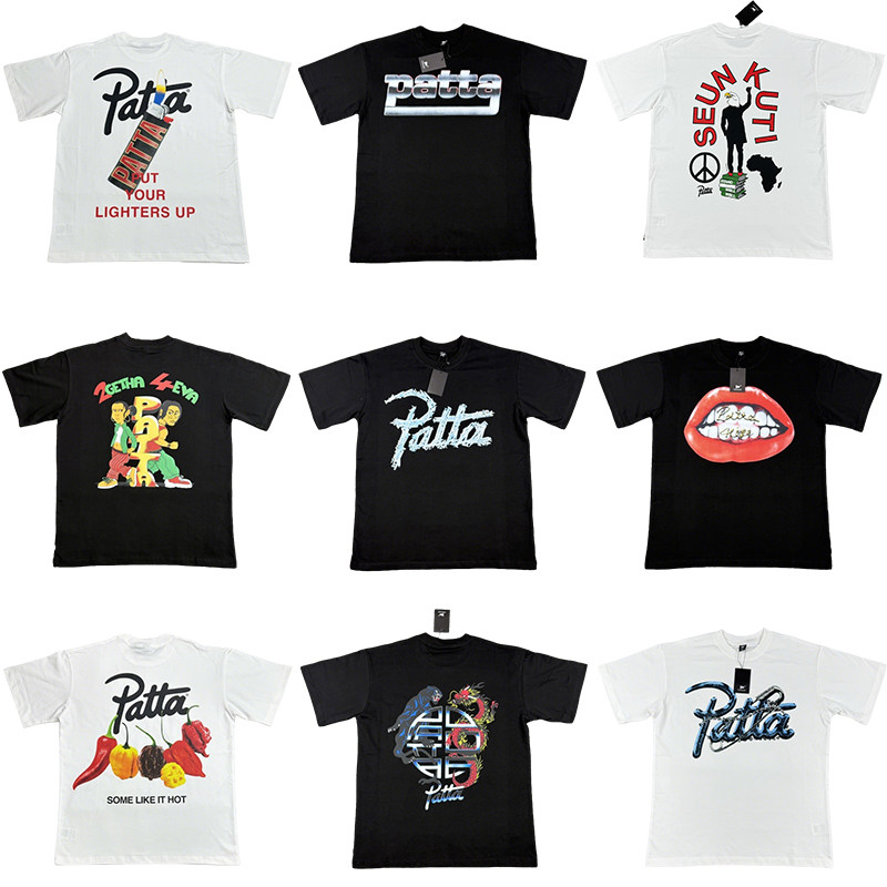 PATTA美式字母印花小众联名短袖高街休闲宽松男女情侣半袖T恤tee,男装,T恤,淘宝优惠券,粉丝福利购,淘宝优惠卷