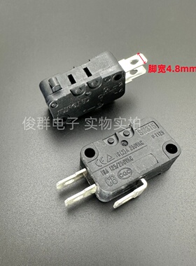 JUFOND 高品质SW315大微动开关16A250VAC行程限位检测复位3脚按钮