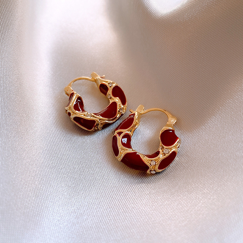 秋冬美拉德复古耳扣爆款虎眼石耳饰,饰品/流行首饰/时尚饰品新,耳环,淘宝优惠券,粉丝福利购,淘宝优惠卷