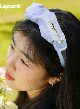 xilepark发箍大肠褶皱女韩系压发高级感原创小众设计新款宽边头箍