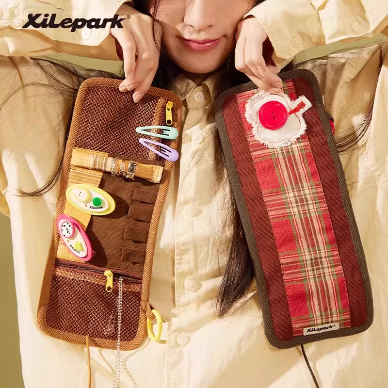 xilepark首饰卷多功能便携户外旅行戒指项链耳环耳钉首饰包收纳袋