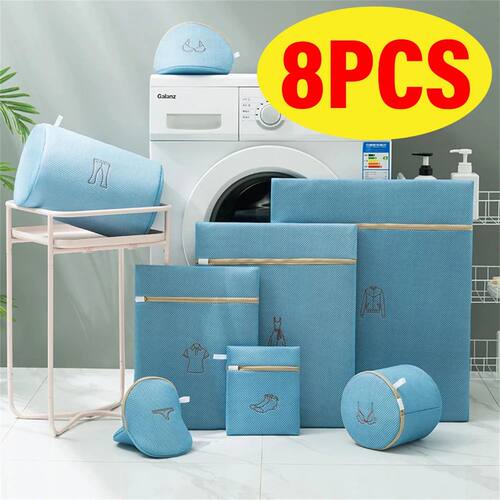 8Pcs Laundry Bags Thickening Clothes Protection Bags For Was