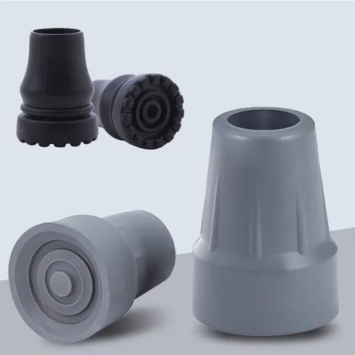 Rubber Trekking Pole Cap Walking Stick Crutch Cane Bottom Pa