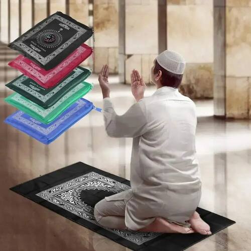 Muslim Prayer Rug Portable Large Size Braided Mats Simply Pr