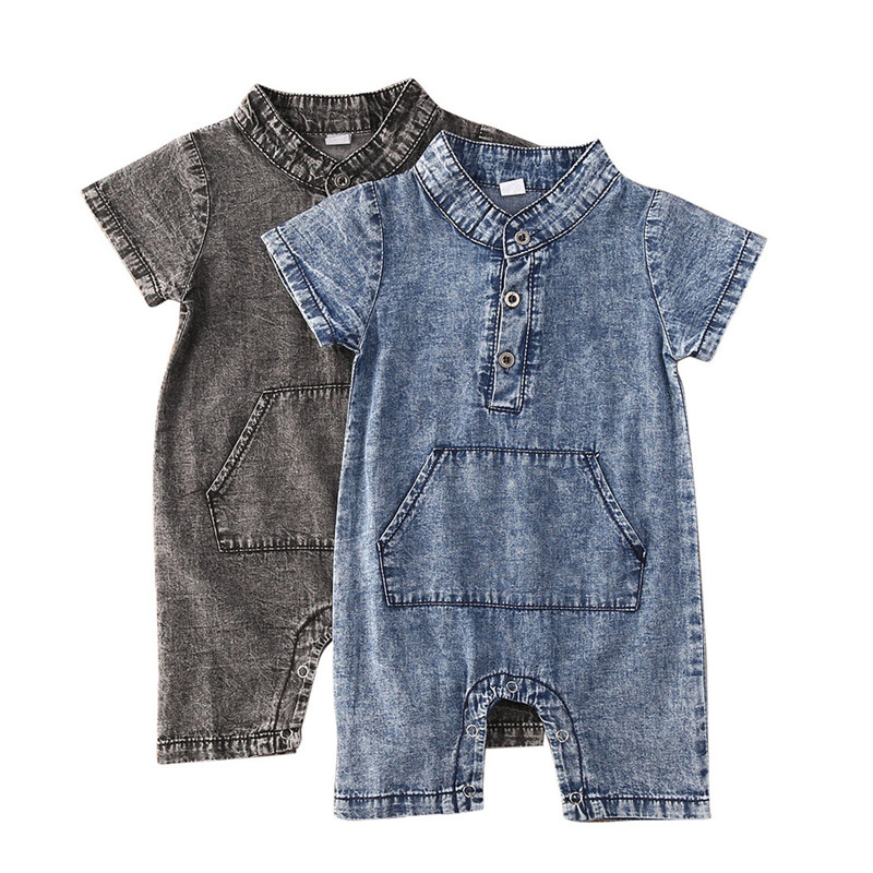 newborn baby clothes summer 2021 new boys and girls stand-up