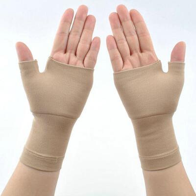 2PCS Arthritis chinlon Wrist Support Muscles Gloves Compress