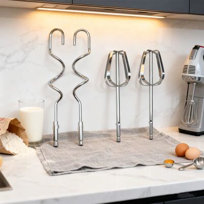 Durable Stainless Steel Egg Whisk 1/2/4Pcs Electric Stirring