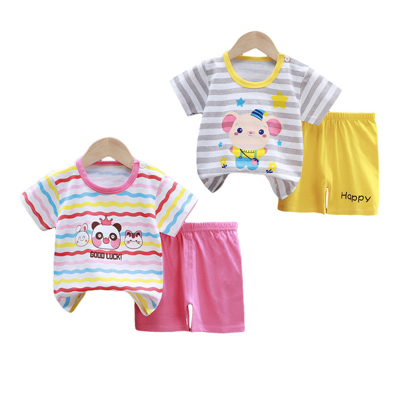 baby set new summer infant newborn baby boys cotton cartoons
