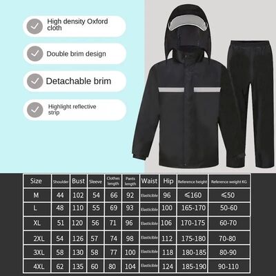 Full Body Raincoat And Rainpants Suit for Electric Bicycle &