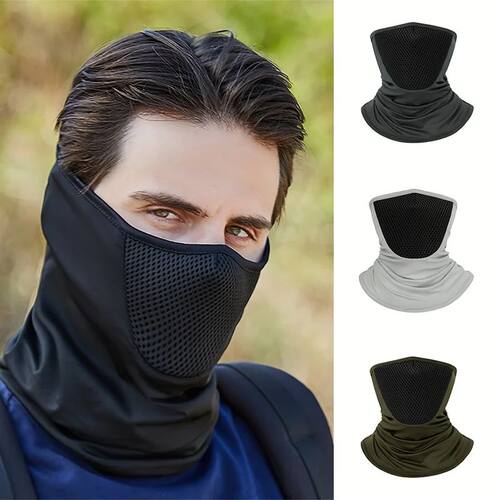 Sunscreen Cycling Face Mask Breathable Mesh Sweat-Absorbing