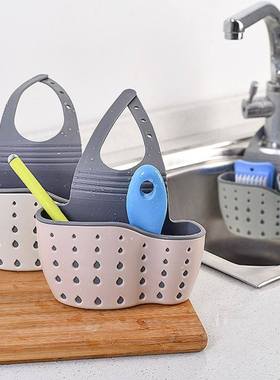 SU304 Kitchen sink sponge drainage storage rack organizer