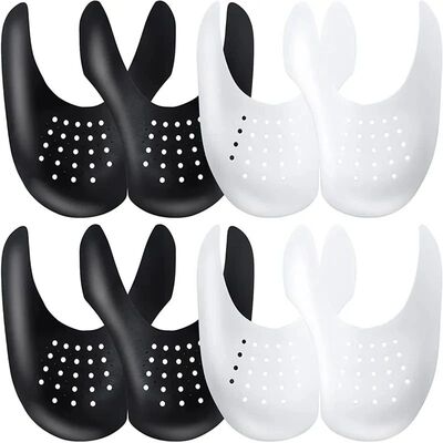 4Pcs Crease Protector Shoe Anti Crease Bending Crack Toe Cap
