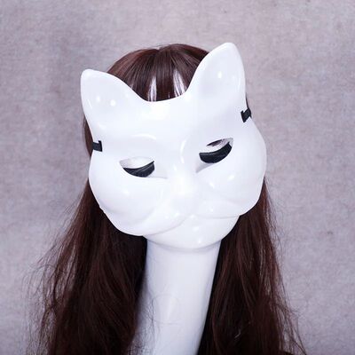 1/2/3-10pcs Masquerade Cat Face Mask Blank Mask Cat Diy Mask