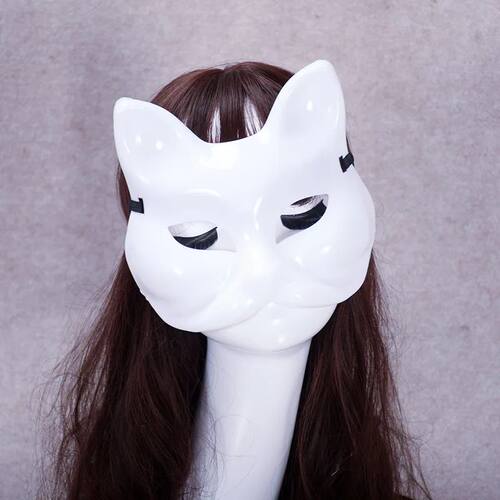 1/2/3-10pcs Masquerade Cat Face Mask Blank Mask Cat Diy Mask