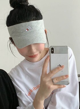 户外防晒跑步棒球帽高尔夫帽空顶遮阳运动鸭舌帽女夏季无顶帽子潮