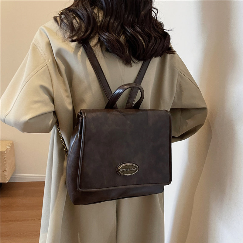 韩系小众双肩包包女2025新款高级感复古时尚背包百搭ins休闲小包,箱包皮具/热销女包/男包,双肩背包,淘宝优惠券,粉丝福利购,淘宝优惠卷