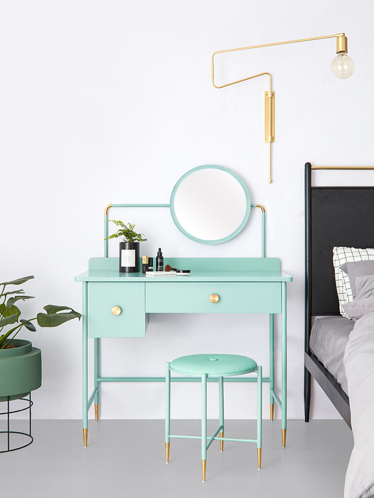 Dressing table light luxury Nordic style bedroom modern minimalist net red ins style dressing table small apartment dressing table table