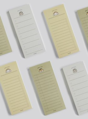 YouthWill 便签本 轻松角落系列 露营小动物 to do list 计划便签 check list 计划本 70张 可爱仓鼠兔子狐狸