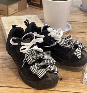 2.5厘米加密款宽苏格兰风格子锦纶鞋带适配科恩keen登山鞋鞋绳diy