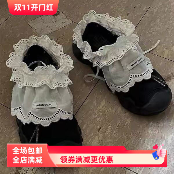 春夏韩国新品可爱蕾丝花边鞋套ins芭蕾风配饰韩国东大门袜套别致