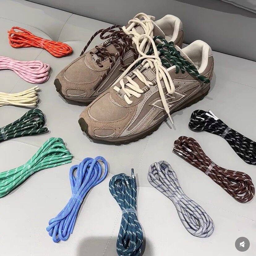 适配KEEN Jasper浅棕色跳点鞋带多色通用配饰鞋绳nb204/nb联名miu图片