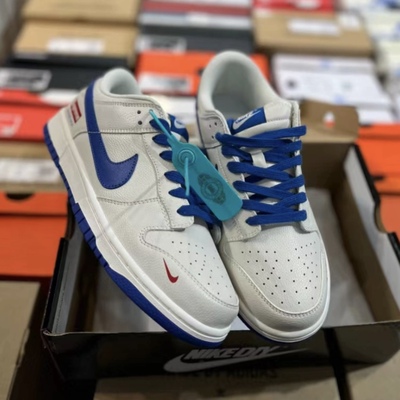 适配Nike Dunk Low低帮板鞋蓝白色扁形鞋带宝蓝色渐变色af1鞋绳子