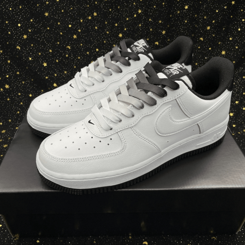 适配AirForce1白黑色渐变腰果花发光泼墨空军一号AF1圆形dunk鞋带