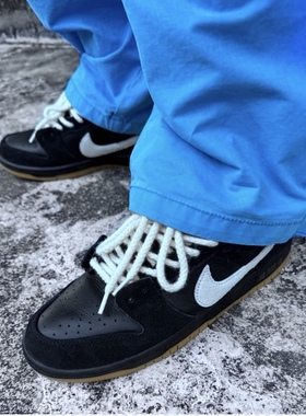 适配AF1空军一号黑武士纯白麻绳鞋带SB Dunk黑生胶米白棉麻鞋绳子