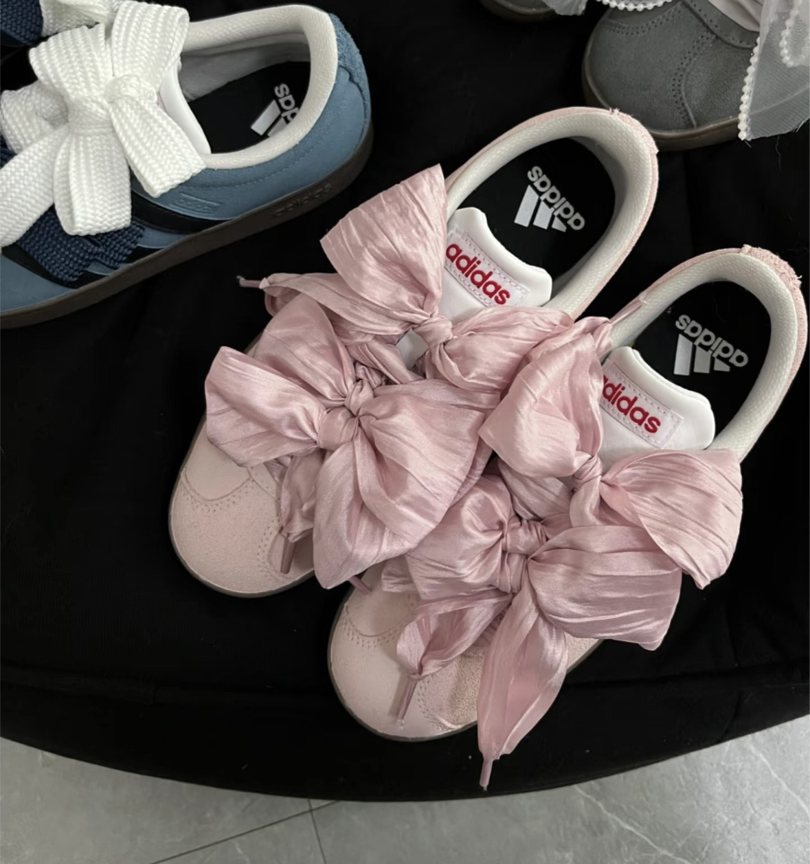 ins德训鞋5cm宽绸缎鞋带蕾丝风diy大蝴蝶气质皱褶纱飘带帆布鞋绳,服饰配件/皮带/帽子/围巾,鞋带,淘宝优惠券,粉丝福利购,淘宝优惠卷