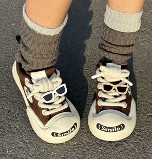 眼镜鞋带扣装饰ouder鞋子配饰毛绒趴趴熊猫挂件鞋子上面diy配件